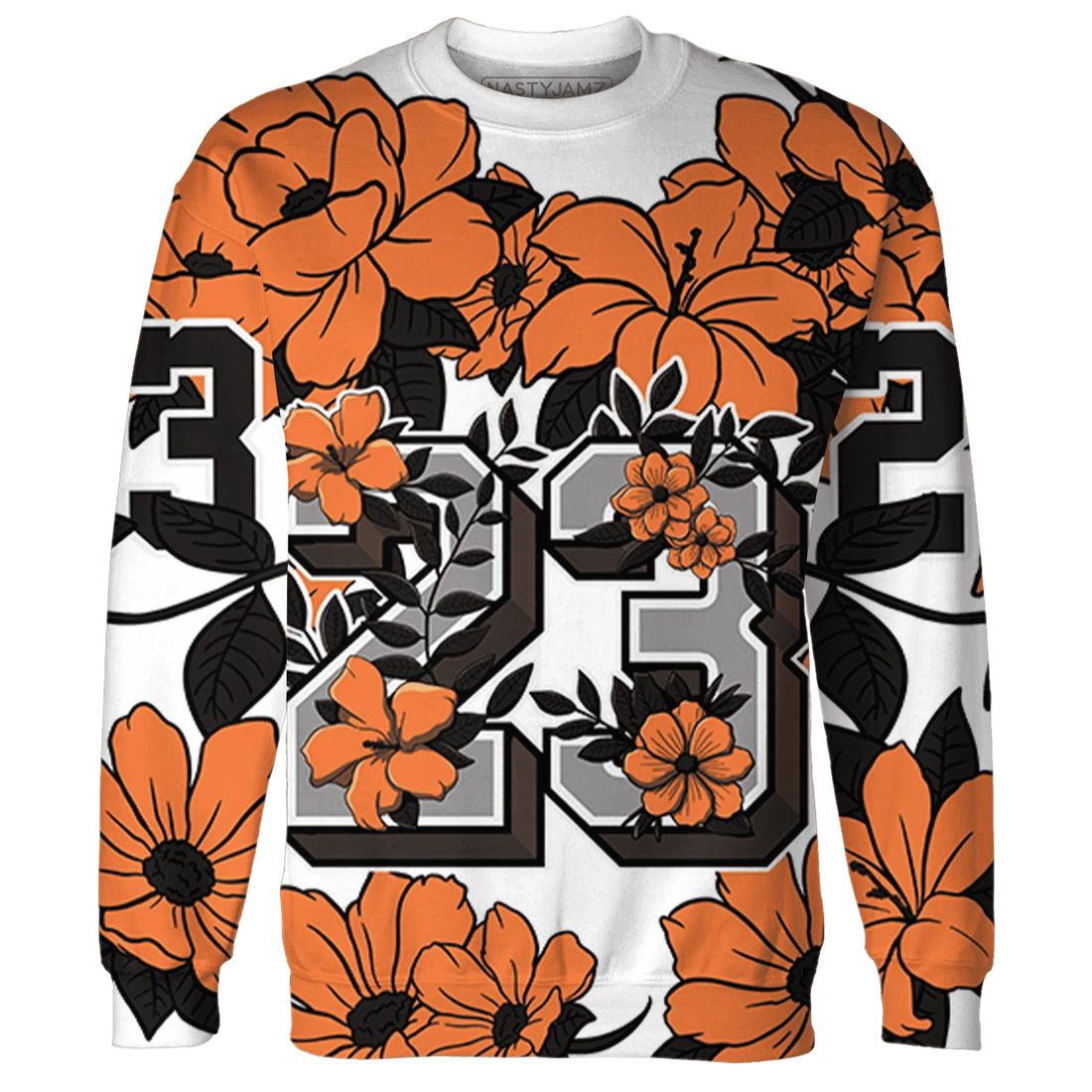 AM-TW-White-Orange-Sweatshirt-Match-23-Floral-3D-Flower