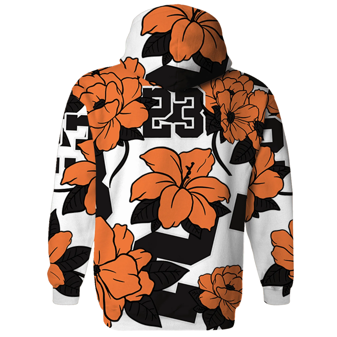 AM-TW-White-Orange-Hoodie-Match-23-Floral-3D-Flower