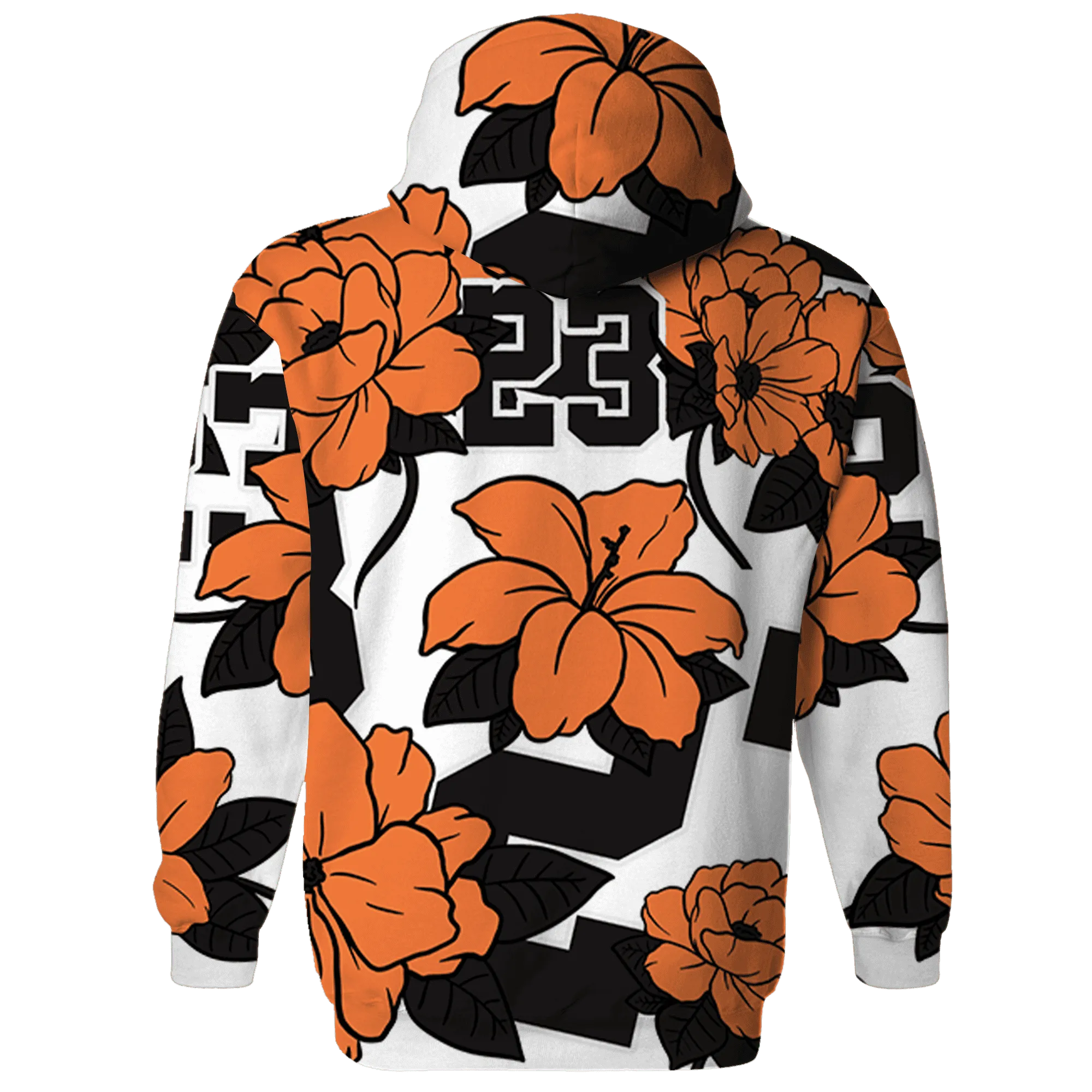 AM-TW-White-Orange-Hoodie-Match-23-Floral-3D-Flower