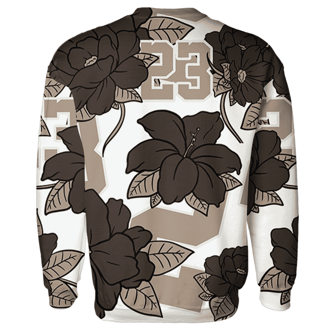 Dunk Low Baroque Brown Sweatshirt Match 23 Floral 3D All-Over Print Flower - NastyJamz
