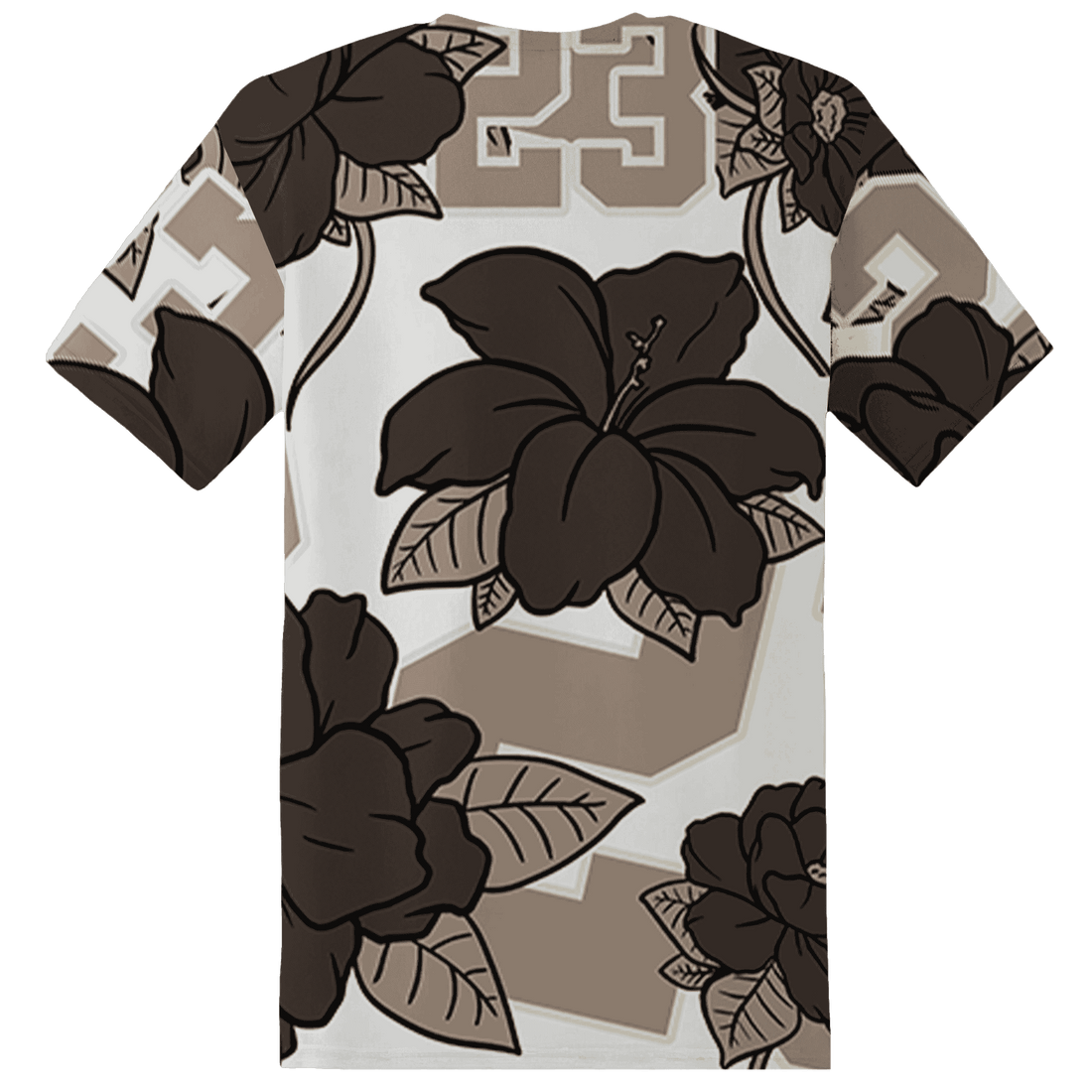 Dunk Low Baroque Brown T Shirt Match 23 Floral 3D All-Over Print Flower - NastyJamz
