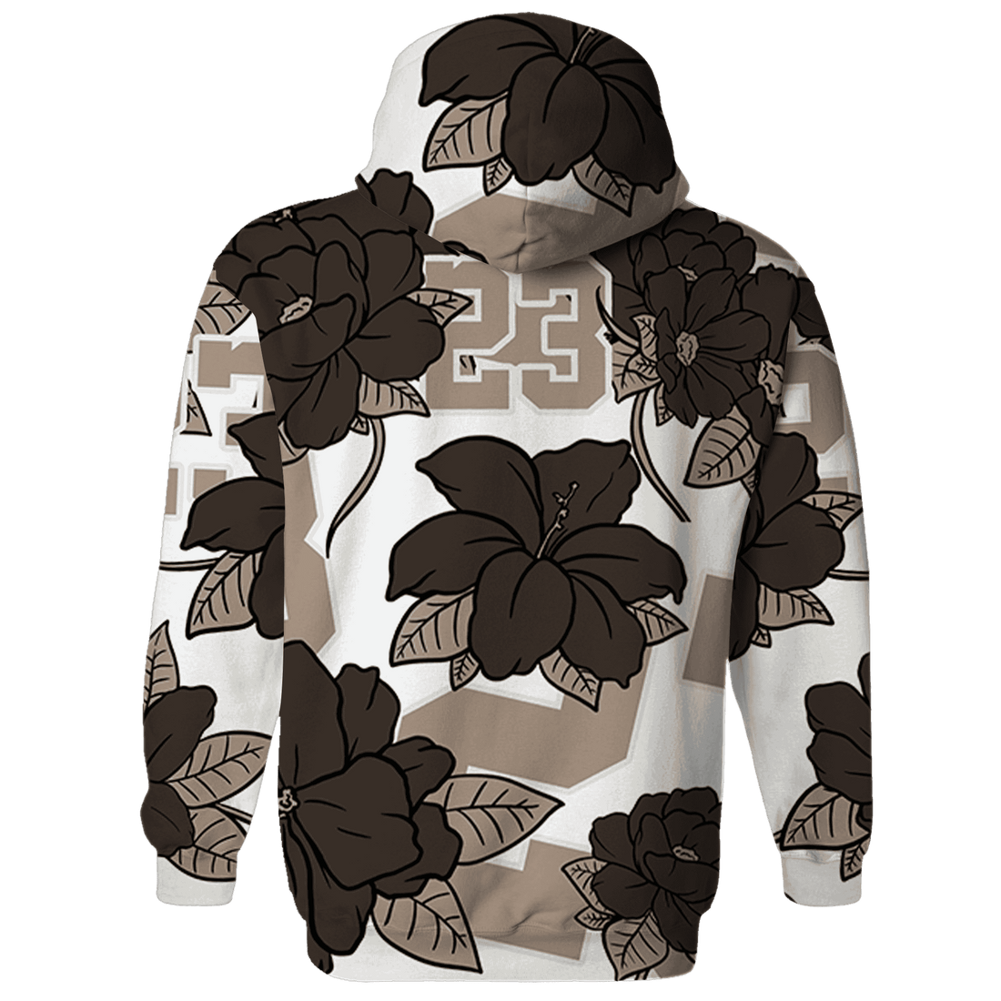 Dunk Low Baroque Brown Hoodie Match 23 Floral 3D All-Over Print Flower - NastyJamz