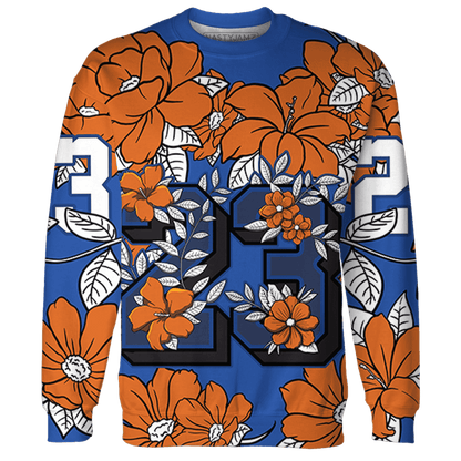 Dunk Low Knicks Sweatshirt Match 23 Floral 3D All-Over Print Flower - NastyJamz