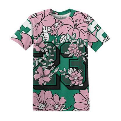 Dunk-Pink-Malachite-Medium-Soft-Low-Sail-T-Shirt-Match-23-Floral-3D-Flower