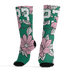 Dunk-Pink-Malachite-Medium-Soft-Low-Sail-Socks-Match-23-Floral-3D-Flower