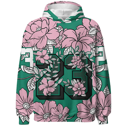 Dunk-Pink-Malachite-Medium-Soft-Low-Sail-Hoodie-Match-23-Floral-3D-Flower