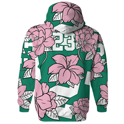 Dunk-Pink-Malachite-Medium-Soft-Low-Sail-Hoodie-Match-23-Floral-3D-Flower