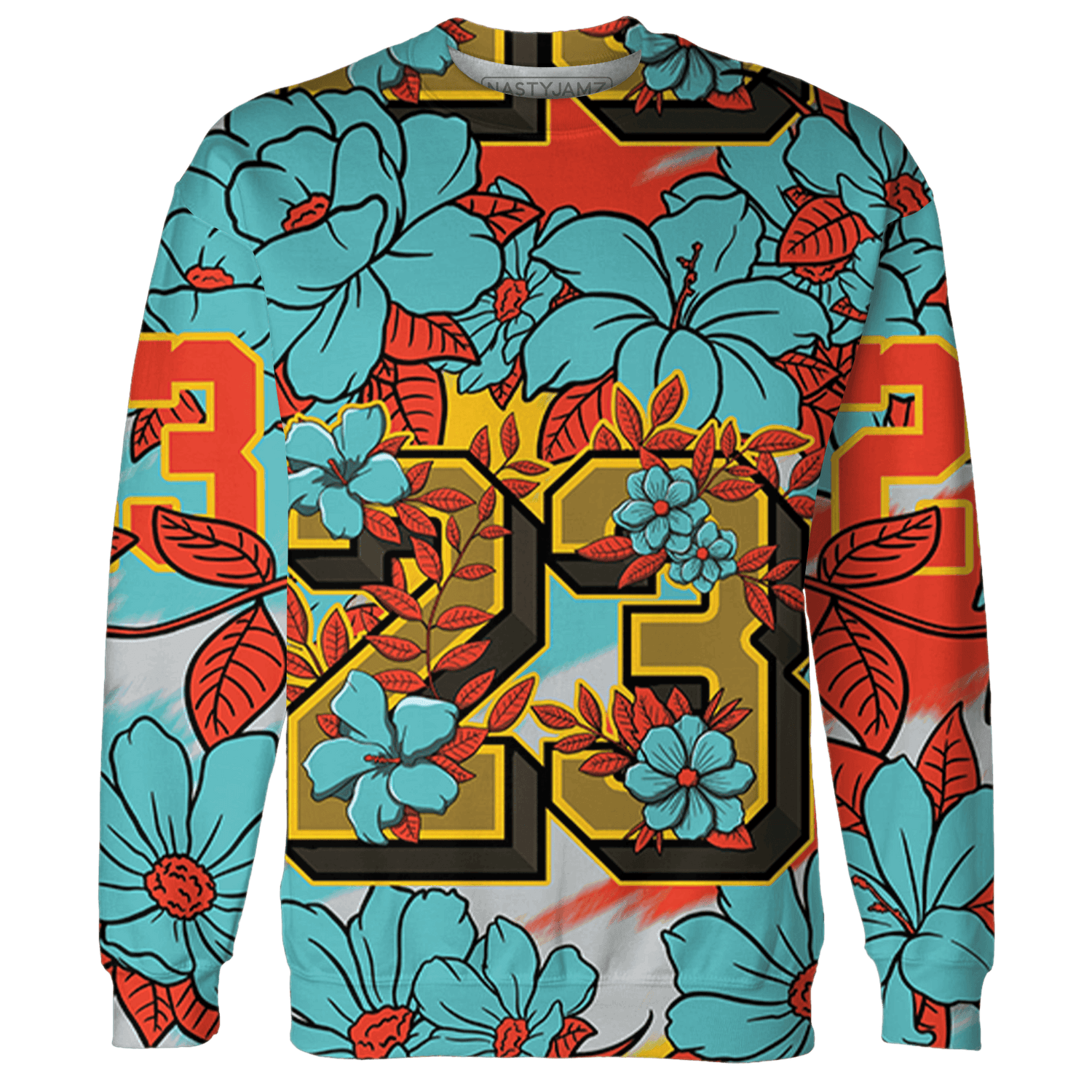 KB 8 Protro Venice Beach Hoodie Match 23 Floral 3D All-Over Print - NastyJamz