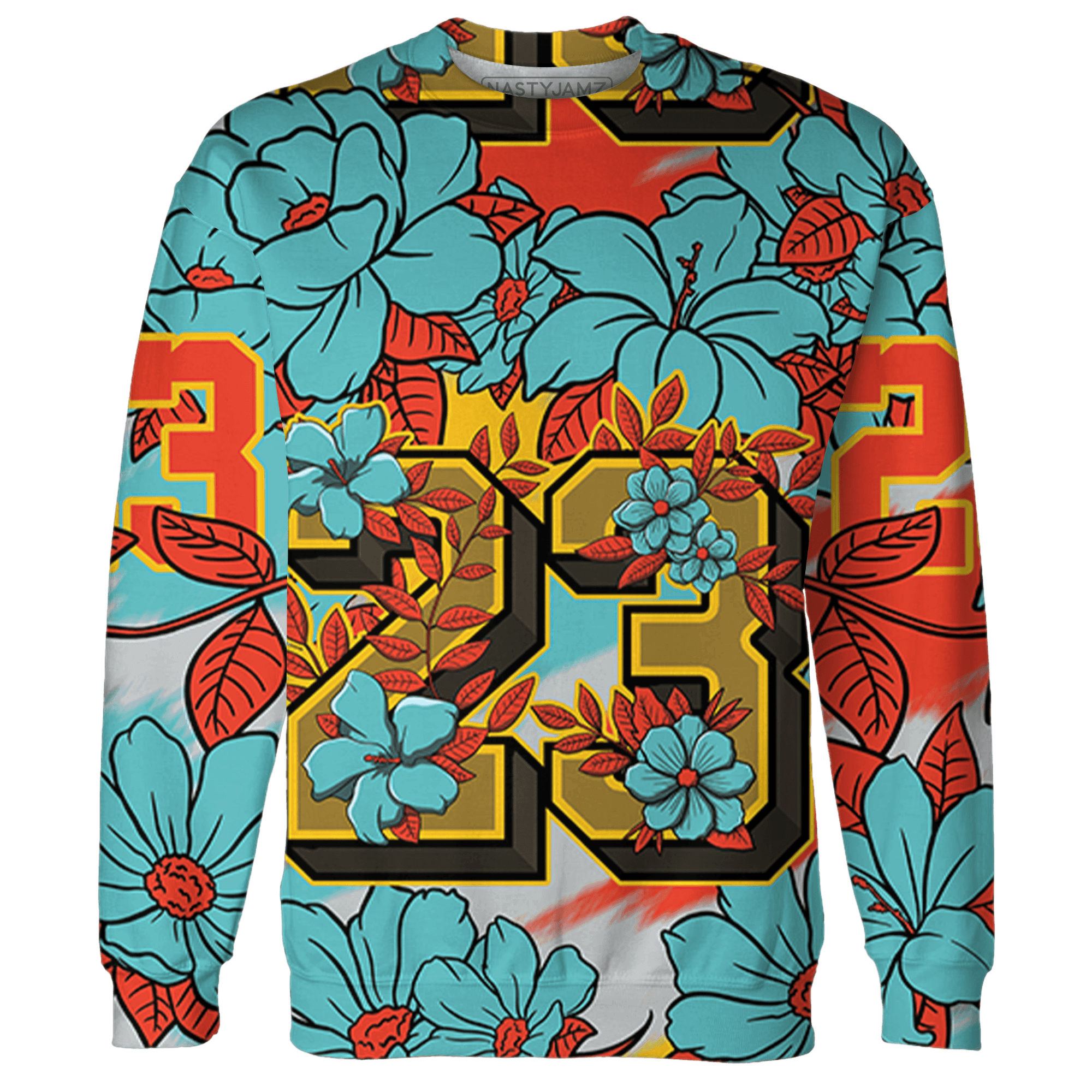 KB 8 Protro Venice Beach Hoodie Match 23 Floral 3D All-Over Print - NastyJamz