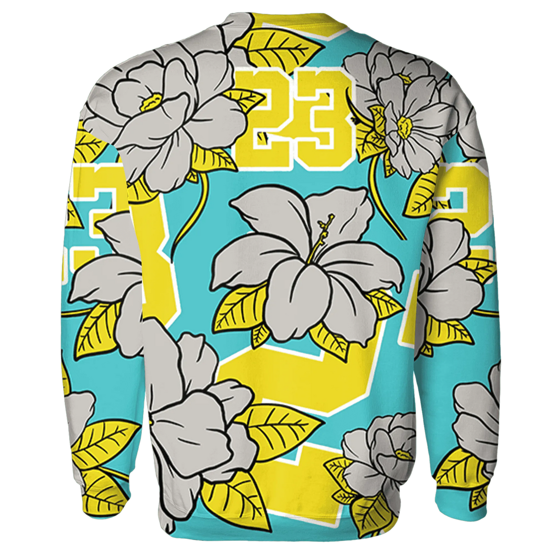 NBL-Cyan-Burst-9060-Sweatshirt-Match-23-Floral-3D-Flower