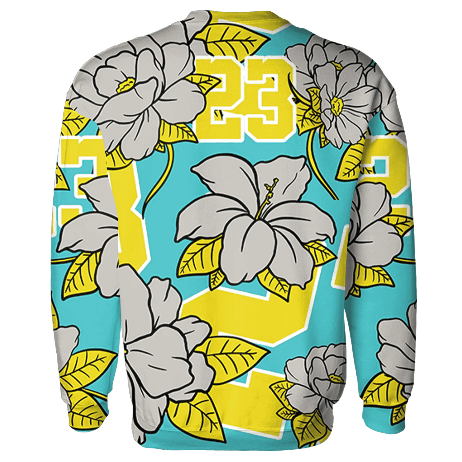 NBL-Cyan-Burst-9060-Sweatshirt-Match-23-Floral-3D-Flower