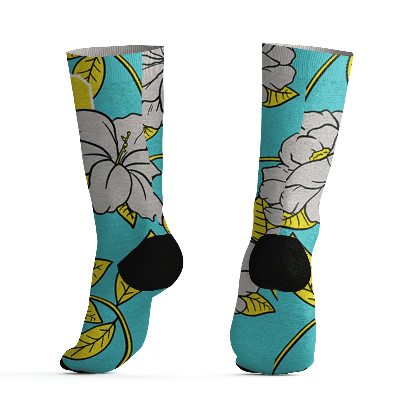 NBL-Cyan-Burst-9060-Socks-Match-23-Floral-3D-Flower