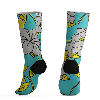 NBL-Cyan-Burst-9060-Socks-Match-23-Floral-3D-Flower