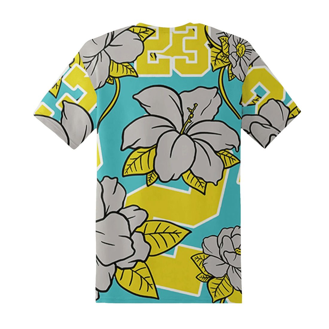 NBL-Cyan-Burst-9060-T-Shirt-Match-23-Floral-3D-Flower