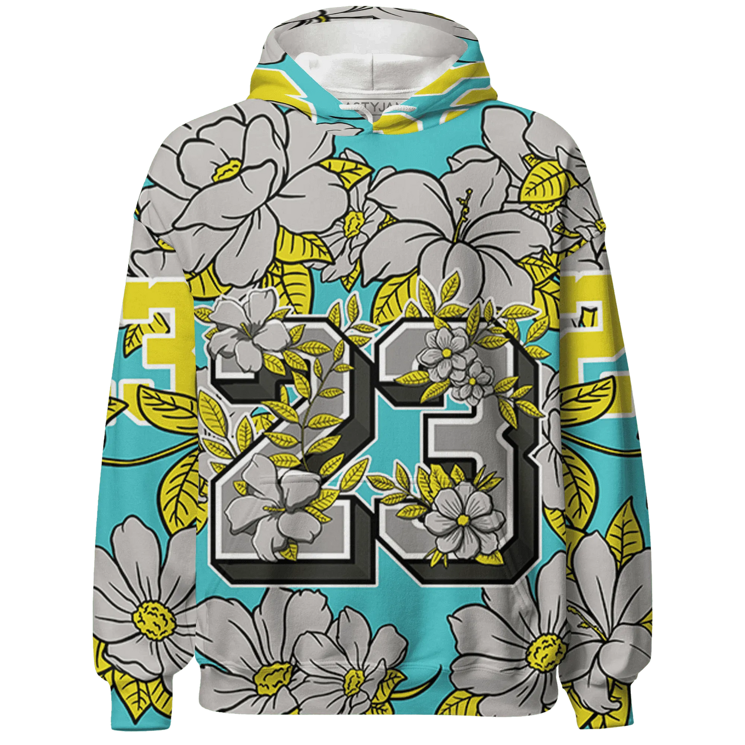 NBL-Cyan-Burst-9060-Hoodie-Match-23-Floral-3D-Flower