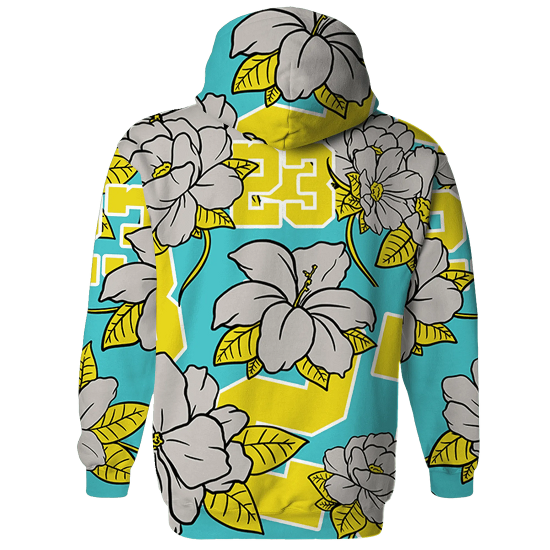 NBL-Cyan-Burst-9060-Hoodie-Match-23-Floral-3D-Flower