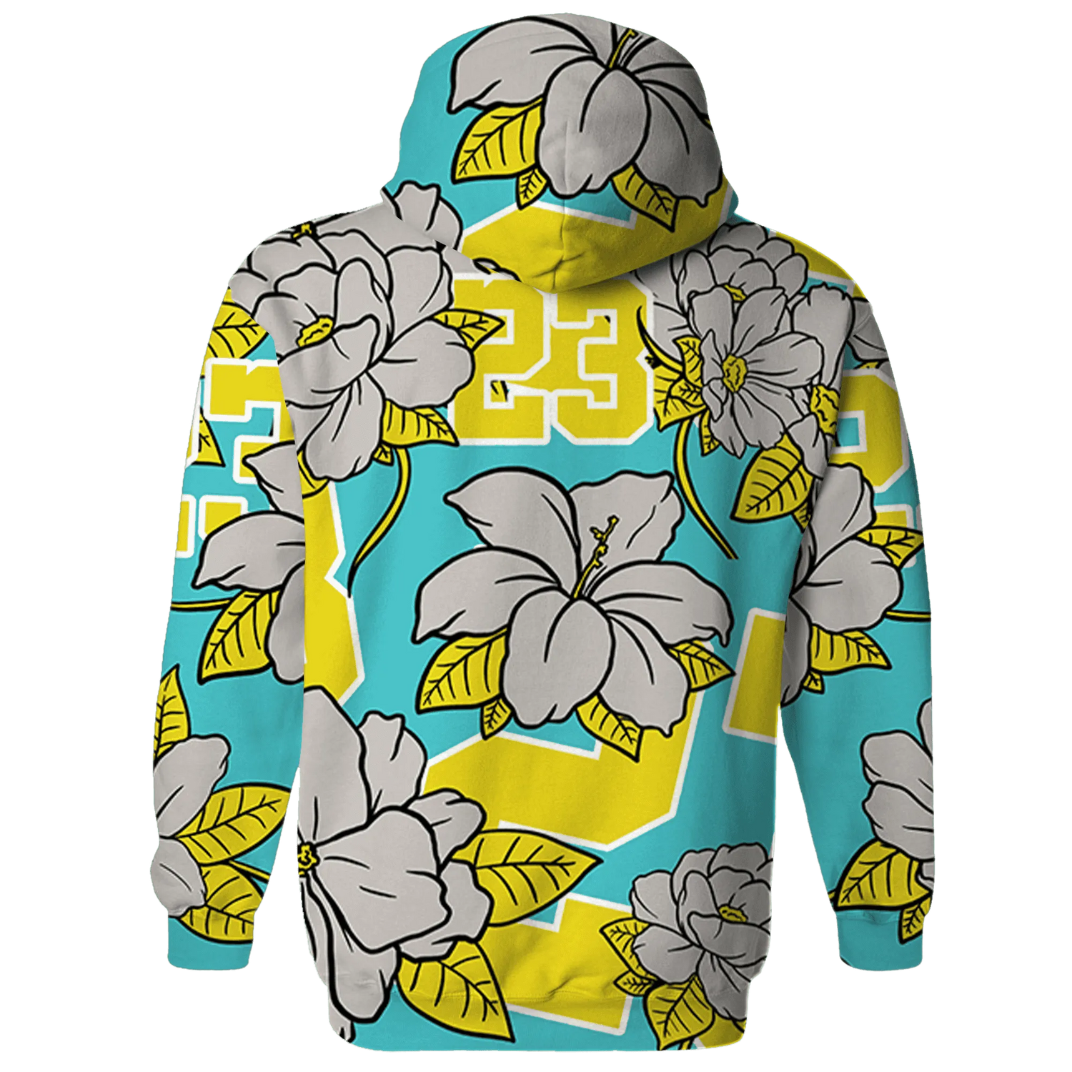 NBL-Cyan-Burst-9060-Hoodie-Match-23-Floral-3D-Flower