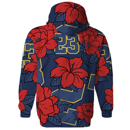 VaporMax-Air-Plus-Midnight-Navy-Gold-Black-Hoodie-Match-23-Floral-3D-Flower