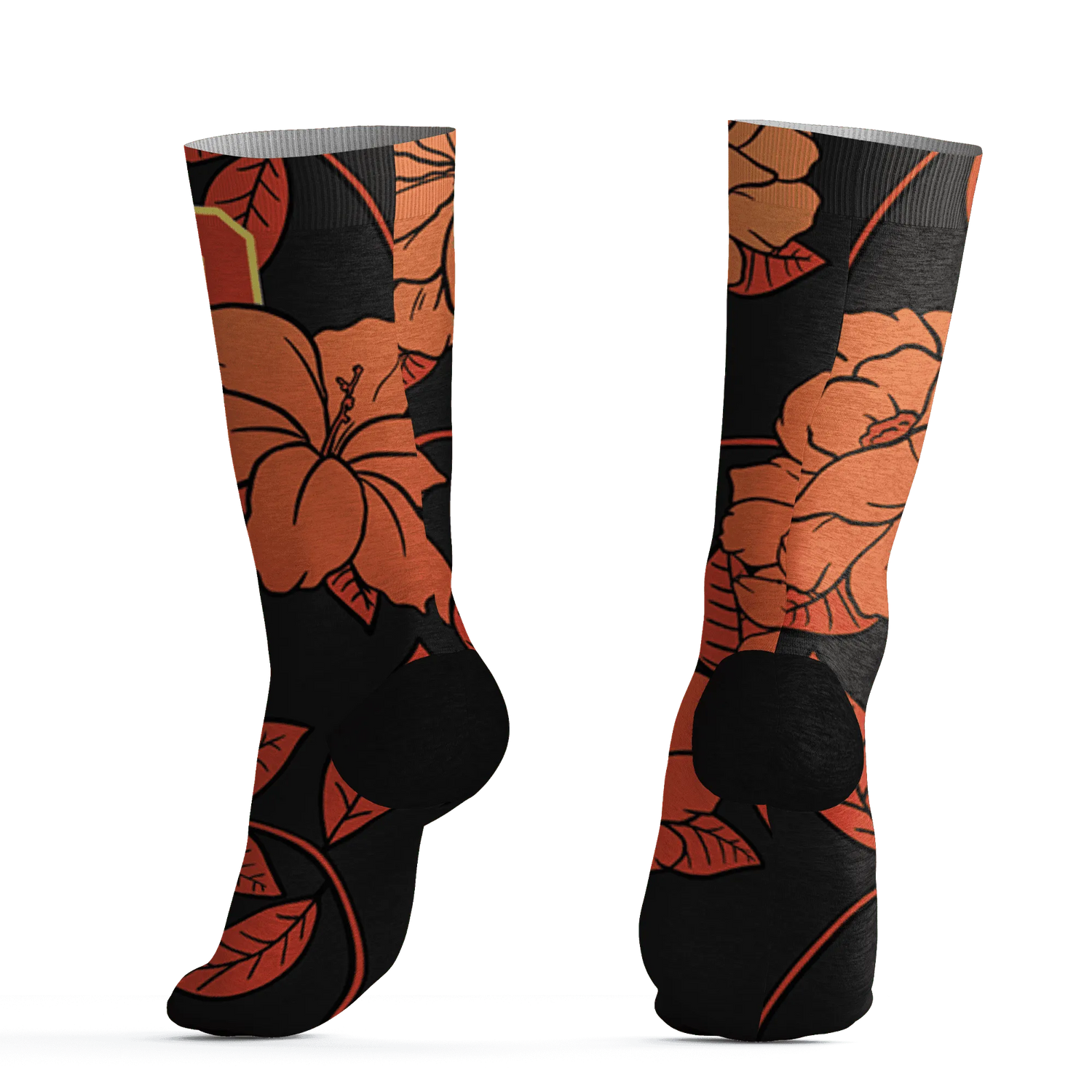 VaporMax-Crimson-Total-Orange-Plus-Socks-Match-23-Floral-3D-Flower