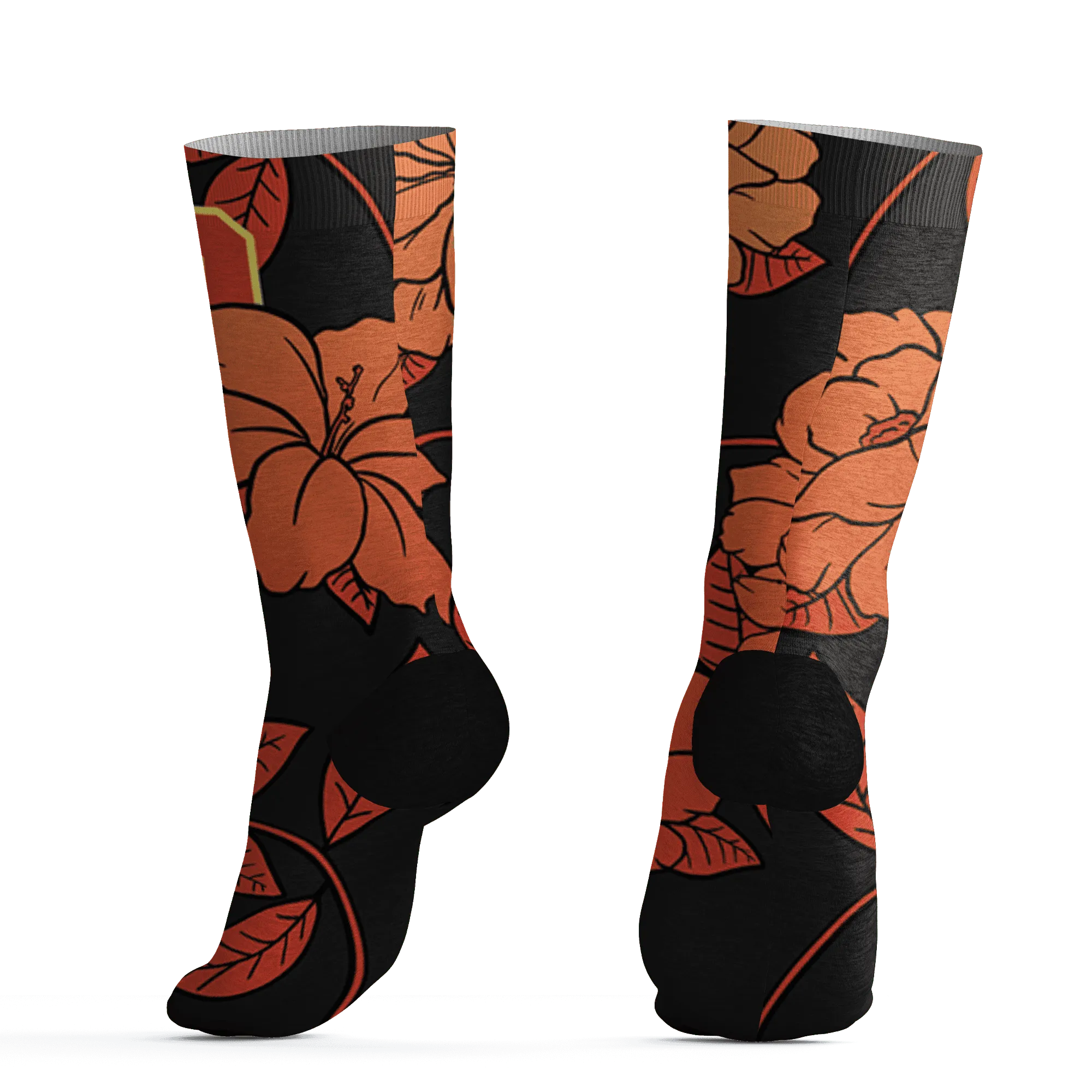 VaporMax-Crimson-Total-Orange-Plus-Socks-Match-23-Floral-3D-Flower