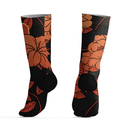 VaporMax-Crimson-Total-Orange-Plus-Socks-Match-23-Floral-3D-Flower
