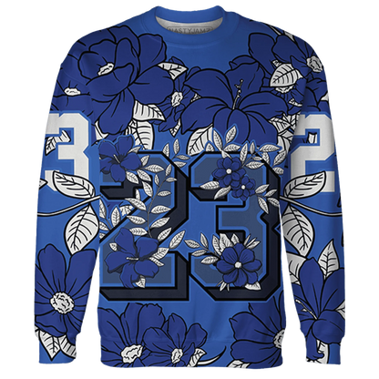 VaporMax-Game-Royal-Blue-Sweatshirt-Match-23-Floral-3D-Flower