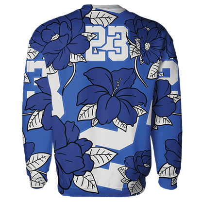 VaporMax-Game-Royal-Blue-Sweatshirt-Match-23-Floral-3D-Flower