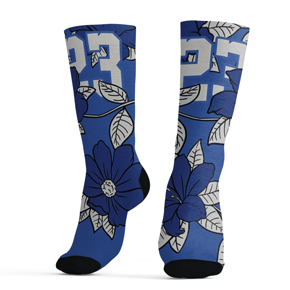 VaporMax-Game-Royal-Blue-Socks-Match-23-Floral-3D-Flower