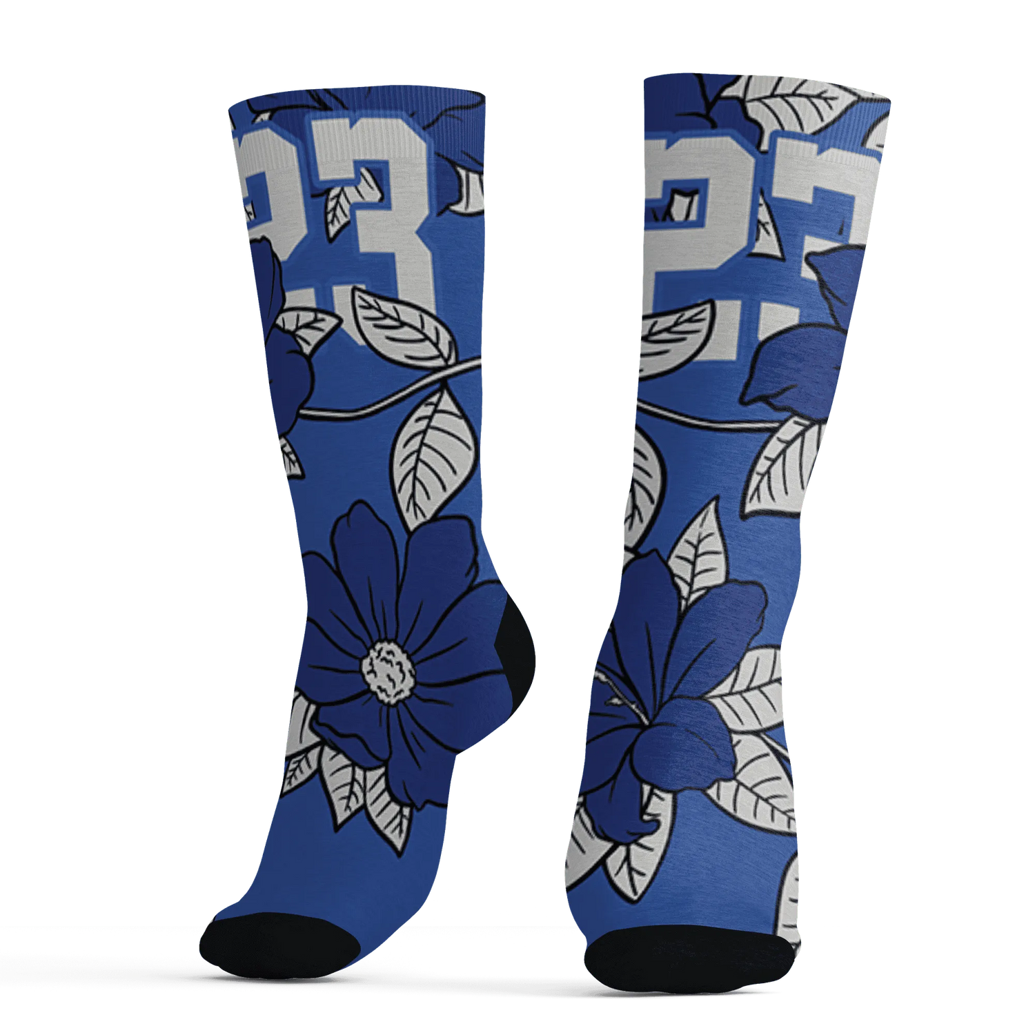VaporMax-Game-Royal-Blue-Socks-Match-23-Floral-3D-Flower