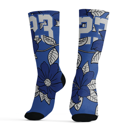 VaporMax-Game-Royal-Blue-Socks-Match-23-Floral-3D-Flower