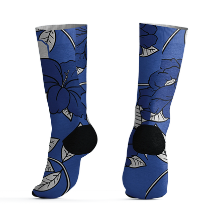VaporMax-Game-Royal-Blue-Socks-Match-23-Floral-3D-Flower