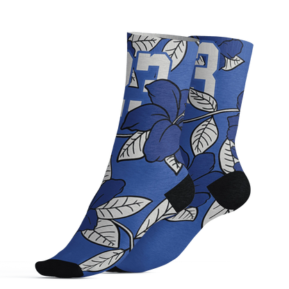 VaporMax-Game-Royal-Blue-Socks-Match-23-Floral-3D-Flower