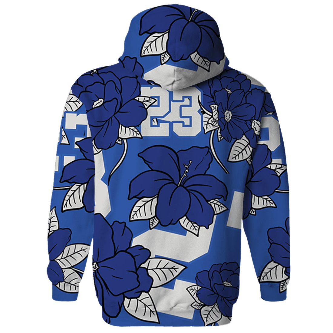 VaporMax-Game-Royal-Blue-Hoodie-Match-23-Floral-3D-Flower