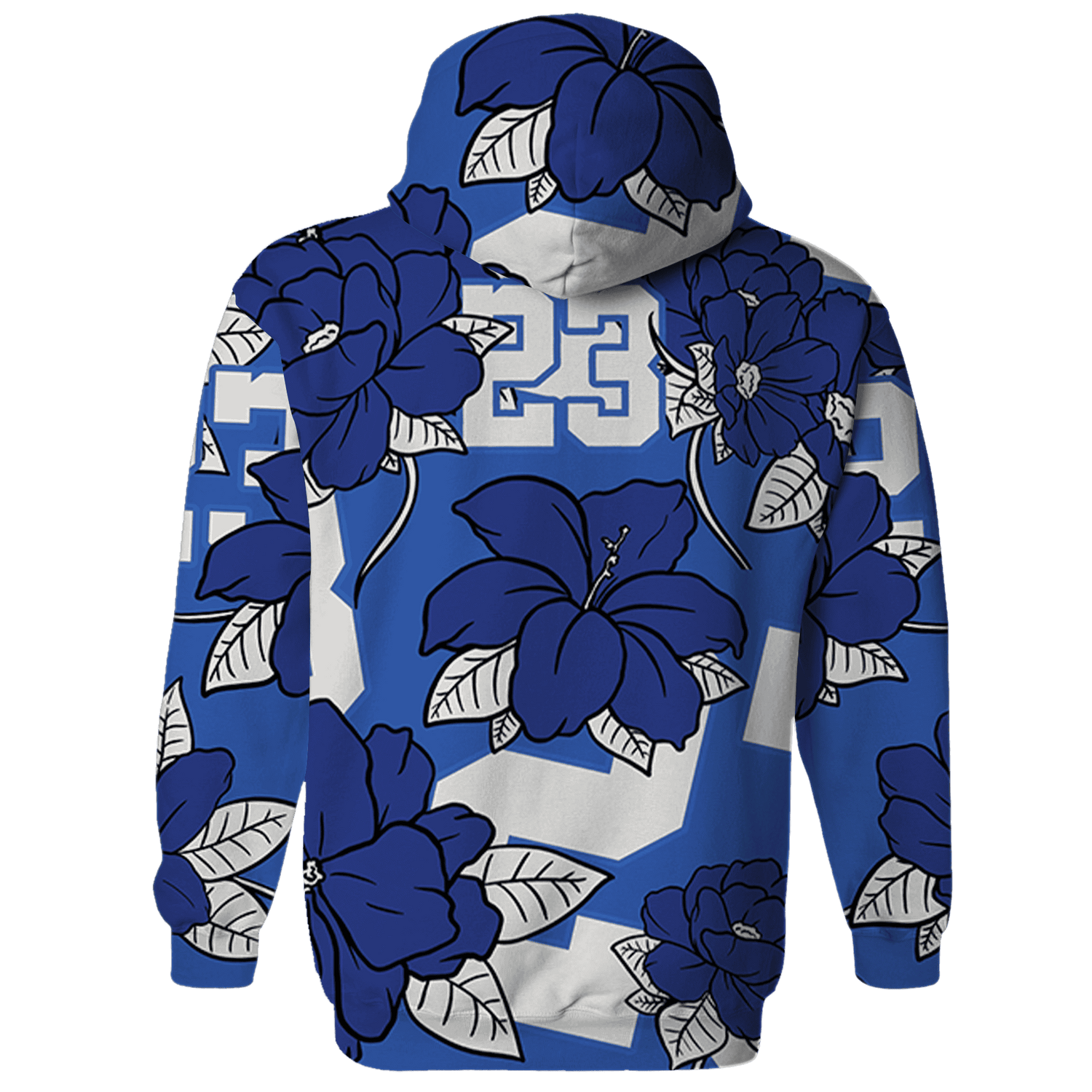 VaporMax-Game-Royal-Blue-Hoodie-Match-23-Floral-3D-Flower