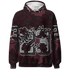 VaporMax-Night-Maron-Burgundy-Hoodie-Match-23-Floral-3D-Flower