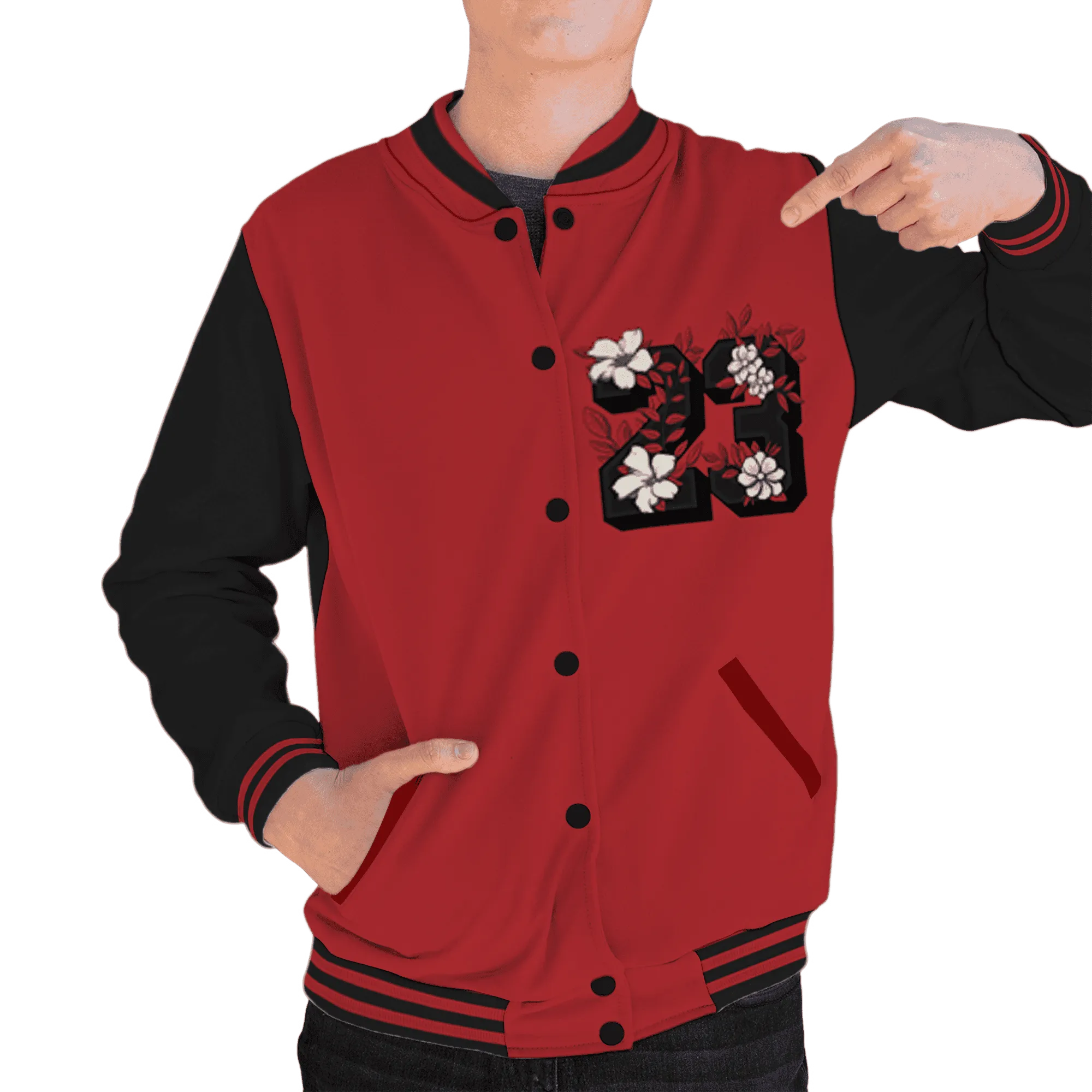 Black-Toe-Reimagined-Red-White-1s-NastyJamz-Varsity-Match-Floral