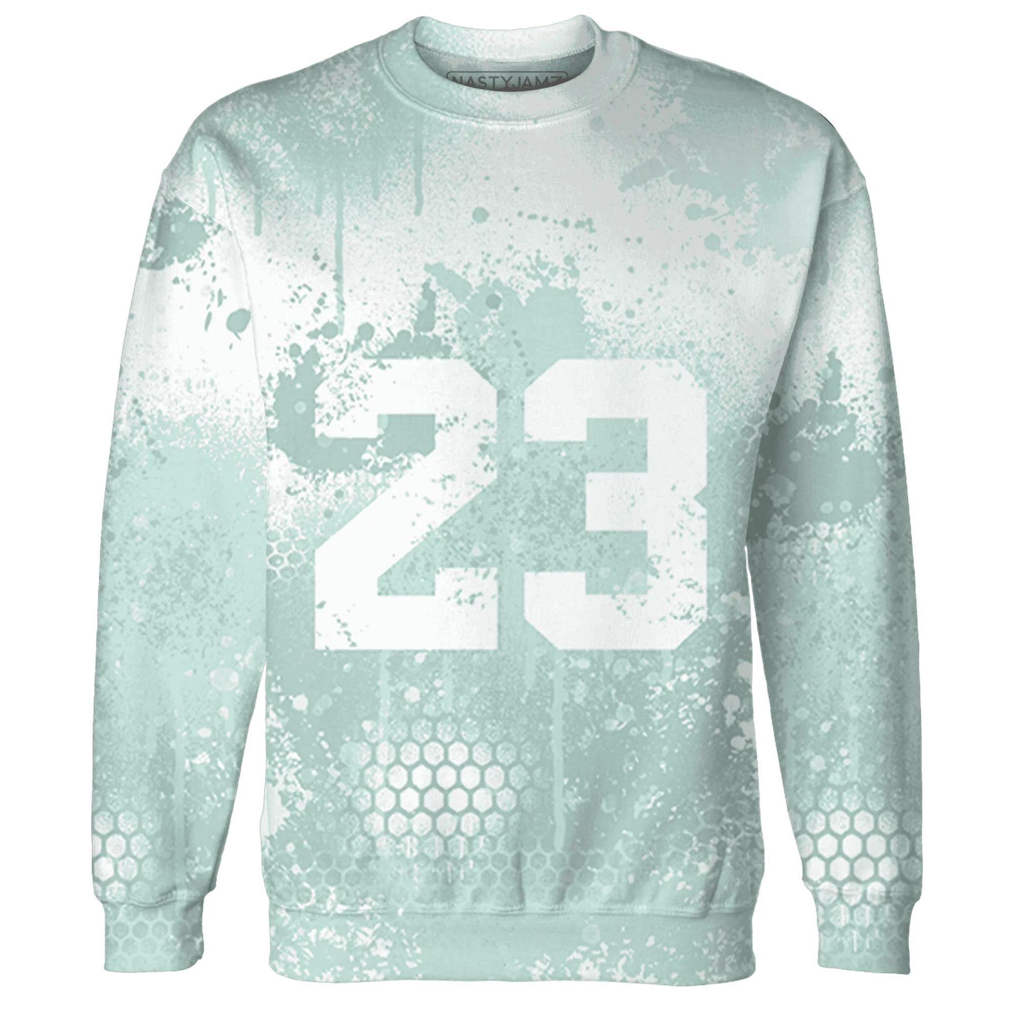 AF-1-Low-Jade-Ice-White-Sweatshirt-Match-23-Painted-Graffiti