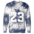 Low-Diffused-Blue-11s-Sweatshirt-Match-23-Painted-Graffiti