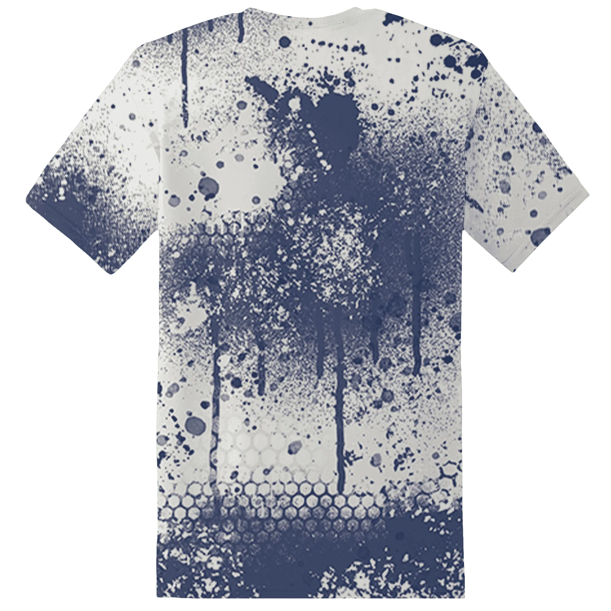 Low-Diffused-Blue-11s-T-Shirt-Match-23-Painted-Graffiti