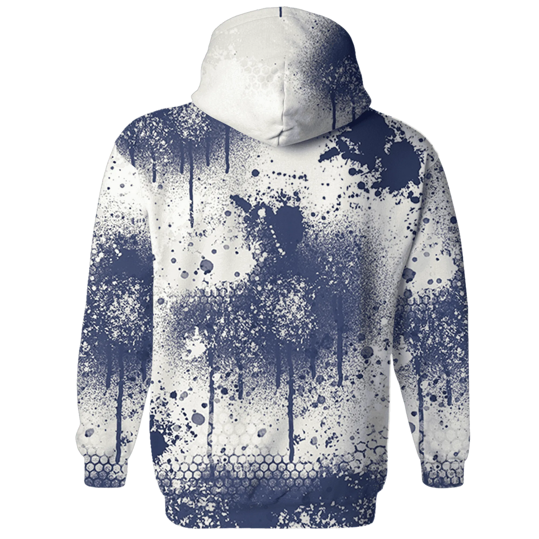 Low-Diffused-Blue-11s-Hoodie-Match-23-Painted-Graffiti