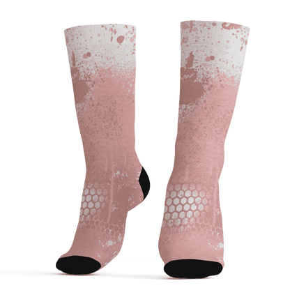 Low Legend Pink 11s Socks Match 23 Painted Graffiti - NastyJamz