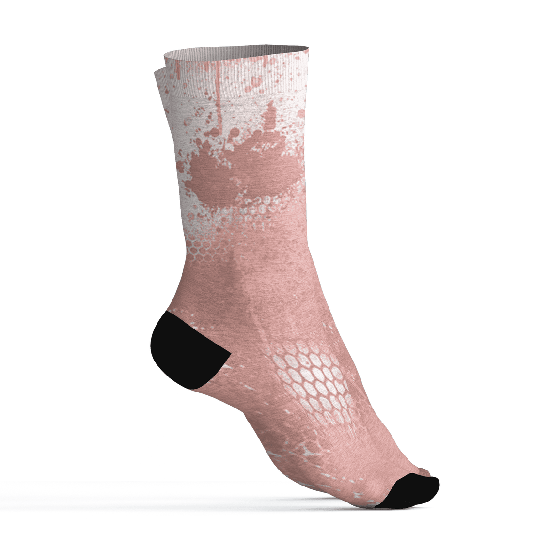 Low Legend Pink 11s Socks Match 23 Painted Graffiti - NastyJamz