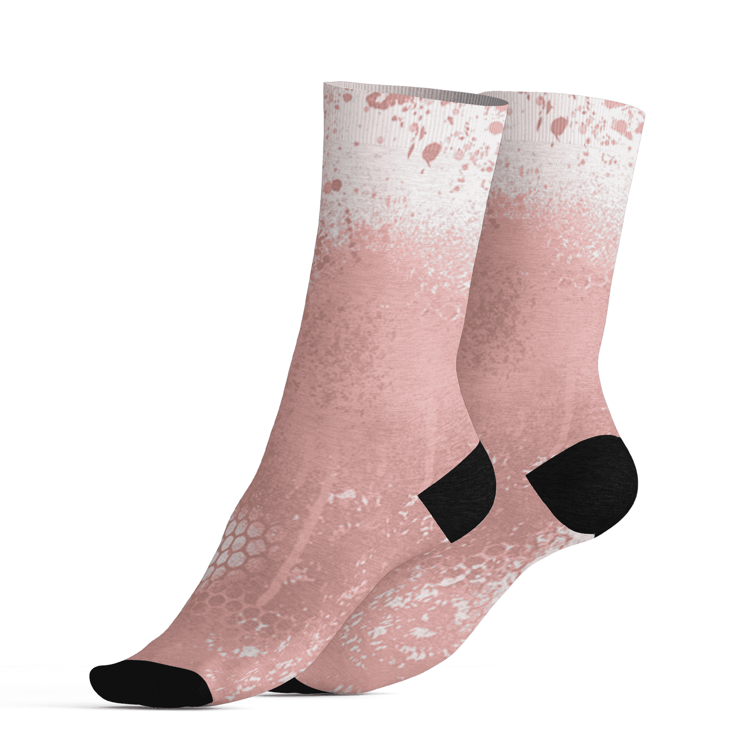 Low Legend Pink 11s Socks Match 23 Painted Graffiti - NastyJamz