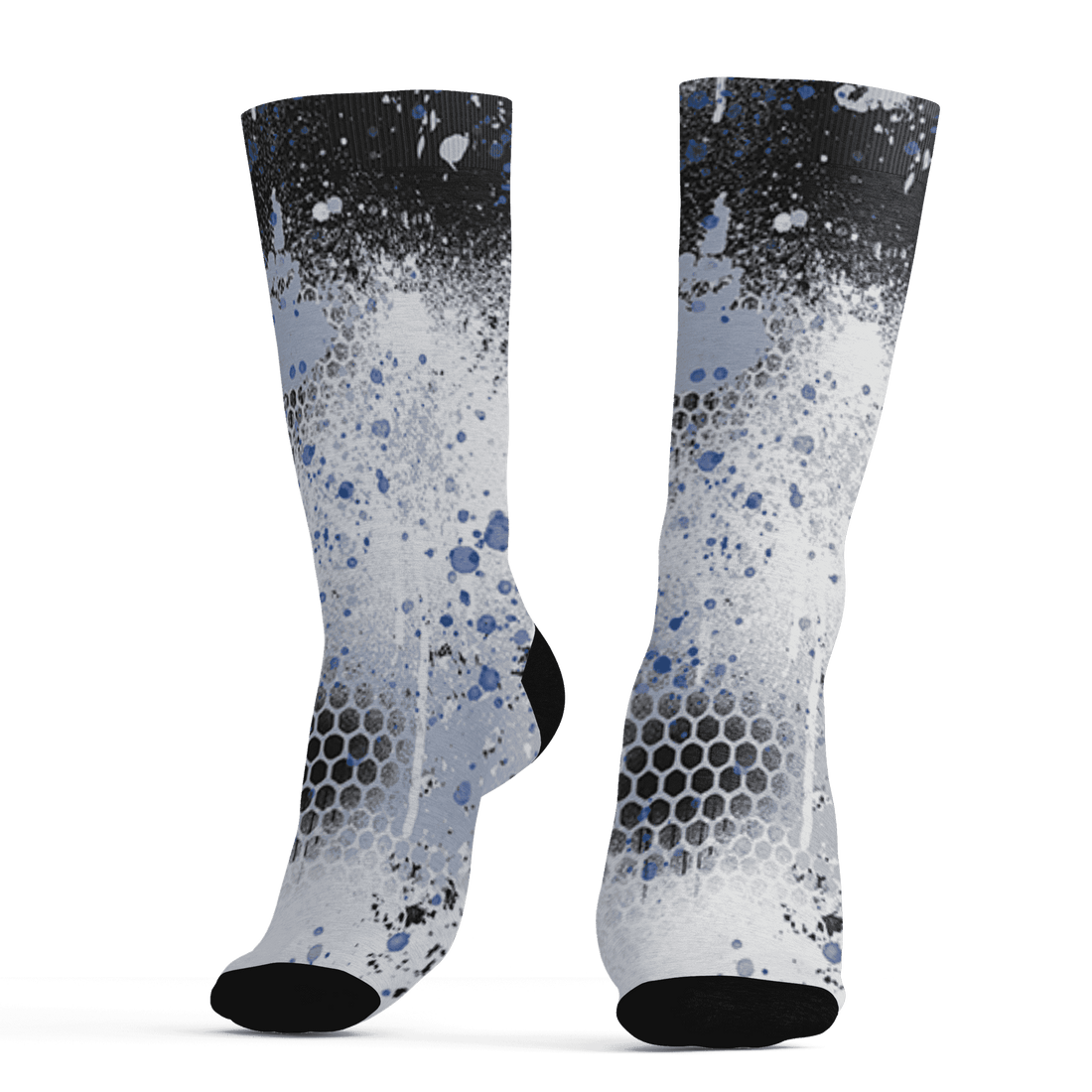 Low Space Jamz 11s Socks Match 23 Painted Graffiti - NastyJamz