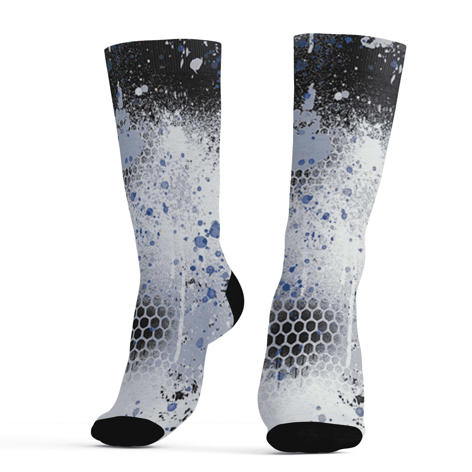 Low Space Jamz 11s Socks Match 23 Painted Graffiti - NastyJamz