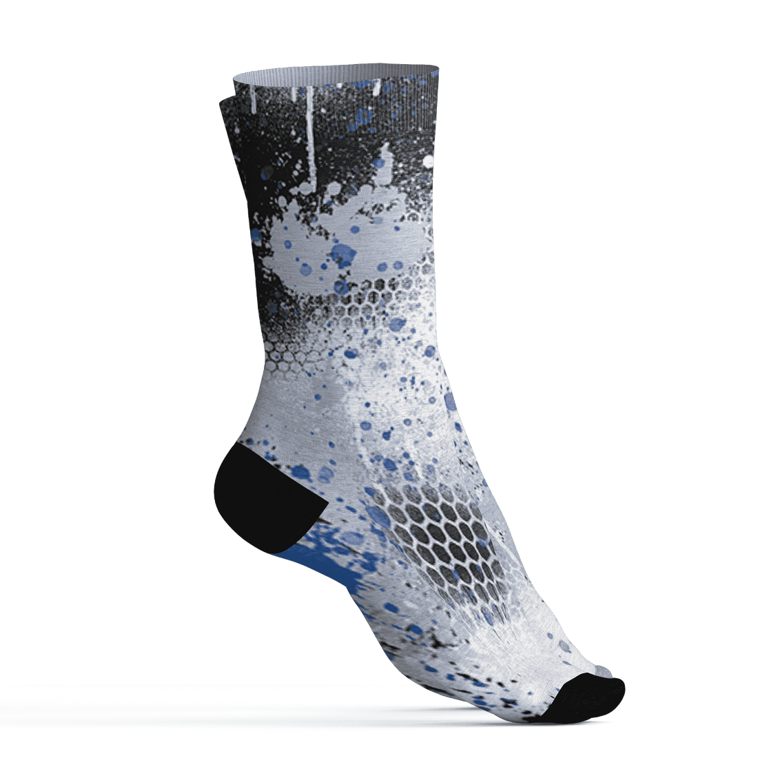 Low Space Jamz 11s Socks Match 23 Painted Graffiti - NastyJamz