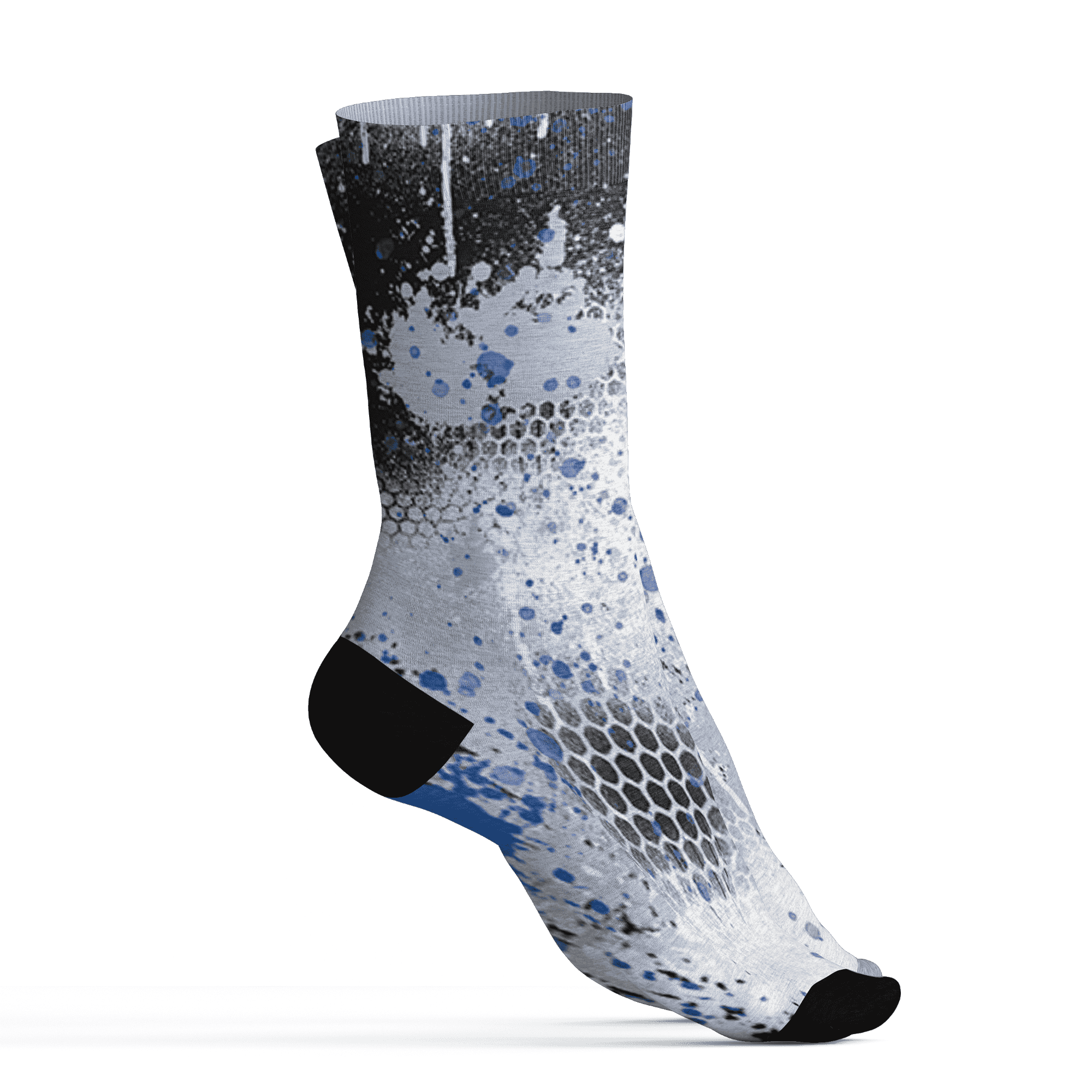 Low Space Jamz 11s Socks Match 23 Painted Graffiti - NastyJamz