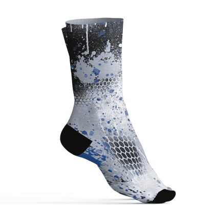 Low Space Jamz 11s Socks Match 23 Painted Graffiti - NastyJamz