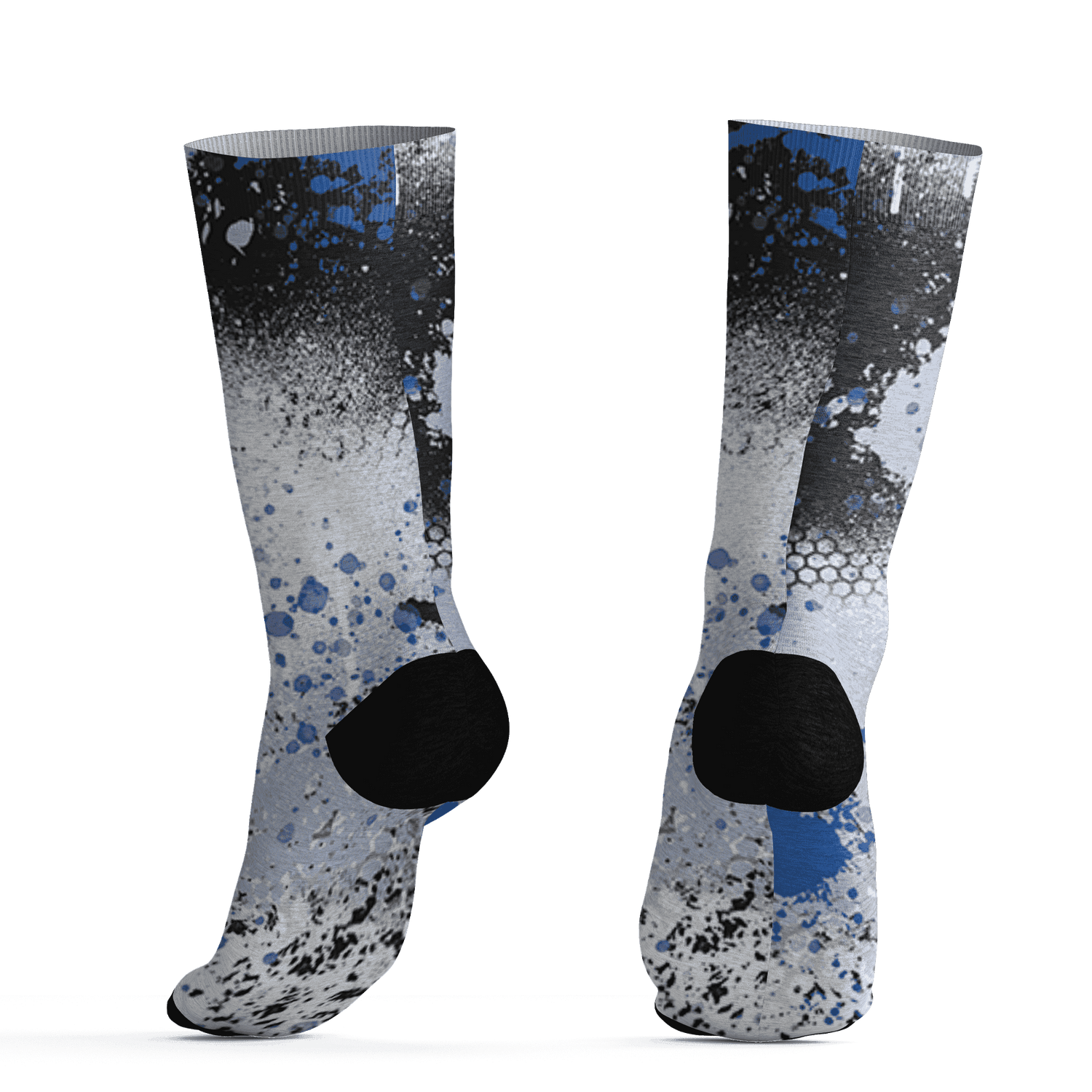 Low Space Jamz 11s Socks Match 23 Painted Graffiti - NastyJamz