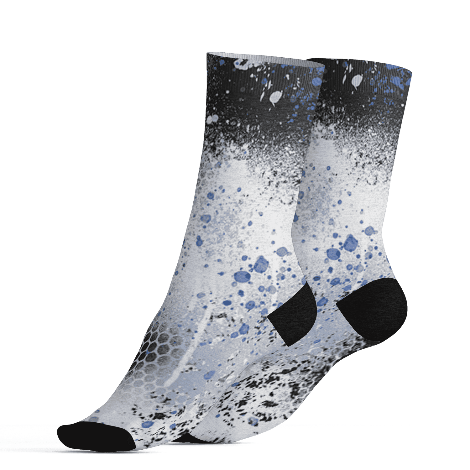 Low Space Jamz 11s Socks Match 23 Painted Graffiti - NastyJamz